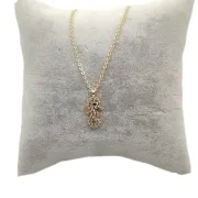 Altın Kaplama Zirkon Taşlı Deniz Atı Kolye