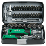 İzeltaş Elta 1/4" Altı Köşe Cırcırlı Lokma Anahtar Ve Bits Set 38 Parça