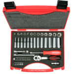 İzeltaş 1/4" Altı Köşe Lokma Anahtar Ve Bits Set 48 Parça
