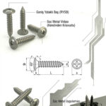 DIN 968 4.8x45 RYSB Sac Vidası 100 Adet