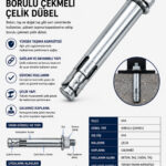 Borulu Çekmeli Çelik Dübel M14x110 /10 Adet