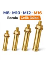 Borulu Çekmeli Çelik Dübel M10x150 / 25 Adet - Görsel 2
