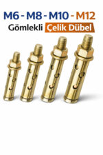 Gömlekli Çelik Dübel M10x110 15 Adet - Görsel 7